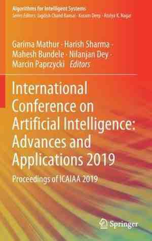 Foto: Algorithms for intelligent systems international conference on artificial intelligence advances and applications 2019