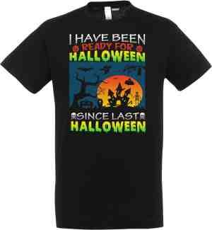 Foto: T shirt kinderen ready for halloween halloween kostuum kind dames heren verkleedkleren meisje jongen zwart maat 164