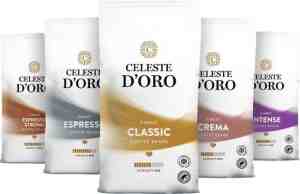 Foto: Celeste doro   koffiebonen   koffiebonen proefpakket   met heerlijke espresso bonen   5x 250g
