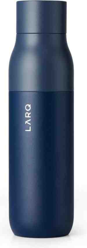 Foto: Larq bottle purevis 500 ml dagelijks gebruik fitness wandelen sporten marineblauw roestvrijstaal monaco blue volwassene