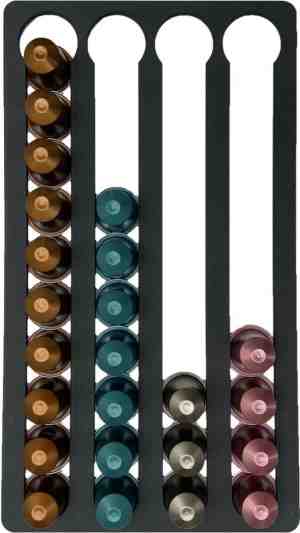 Foto: Nespresso capsulehouder cuphouder voor nespresso cups 40 capsules zwart kerst cadeau