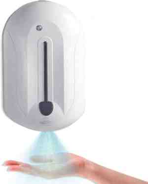 Foto: Handdesinfectie wand dispenser 1100ml navulbaar met sensor no touch 