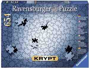 Foto: Ravensburger krypt puzzel zilver   legpuzzel   654 stukjes