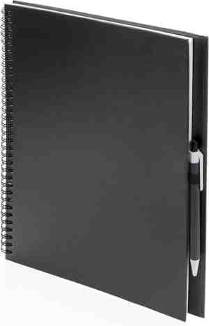 Foto: 2x schetsboeken zwarte harde kaft a4 formaat 80x vellen blanco papier teken boeken
