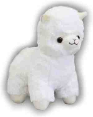 Foto: Alpaca pluche knuffel wit 25cm lama plush toy speelgoed knuffeldier voor kinderen jongens meisjes cadeau kado dierentuin dieren knuffeltje extra zacht en lief