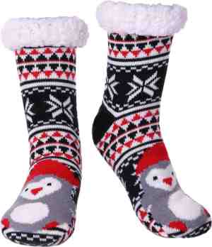 Foto: Jaxy   huissokken dames   verwarmde sokken   anti slip sokken   huissokken   bedsokken   warme sokken   kerstcadeau voor vrouwen   thermosokken   dikke sokken   fluffy sokken   kerstsokken dames en heren   penguin