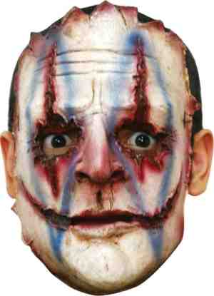 Foto: Partychimp masker killerclown halloween masker voor bij halloween kostuum volwassenen   one size