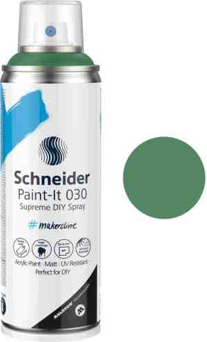 Foto: Schneider spuitbus verf   paint it 030   diy spuitverf   acrylverf   200ml   mos groen   s ml03050045
