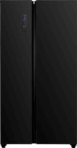 Foto: Exquisit sbs 236 041 eb amerikaanse koelkast total no frost met display 442 liter 40 db super freeze functie zwart