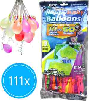 Foto: Solid waterballonnen zelfsluitend 111 stuks speelgoed waterspeelgoed zelfsluitende waterballonnen waterbalonnen zelfsluitend