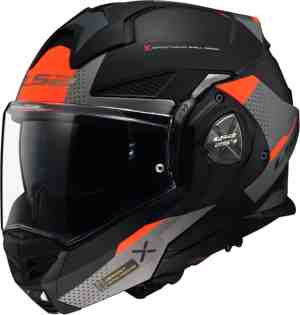 Foto: Ls2 ff901 advant x oblivion mat zwart titanium systeemhelm maat xs helm