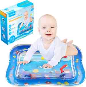 Foto: Onpeak waterspeelmat   speelmat   babygym   watermat baby   watermat   speelkleed baby   66x50 cm   opblaasbaar   kraamcadeau   waterspeelgoed