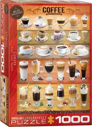 Foto: Eurographics puzzel coffee   1000 stukjes