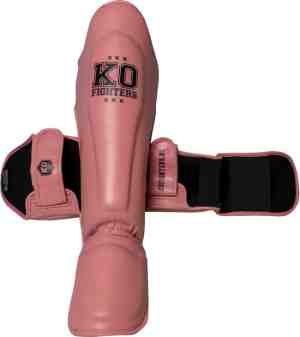 Foto: Ko fighters scheenbeschermer kickboksen kickmachine roze m