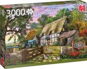 Foto: Jumbo premium collection puzzel het huisje van de boer   legpuzzel   3000 stukjes