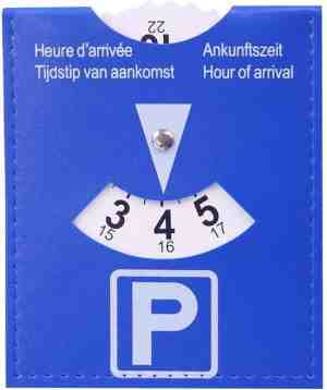 Foto: Parkeerschijf parkeerkaart   blauwe zone schijf kaart voor parkeer