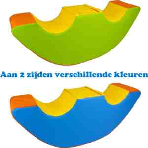 Foto: Soft play foam schommelwip duo multicolor rocker wipwap foamblokken bouwblokken soft play speelgoed schuimblokken