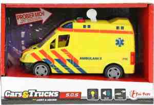 Foto: Toi toys ambulance frictie met licht en geluid 15 cm
