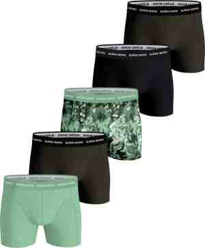 Foto: Bjrn borg boxershort cotton stretch  onderbroeken   boxer   5 stuks   heren   maat l   groenzwart