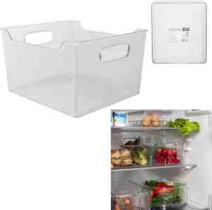 Foto: Opbergbak transparant   bakjes doorzichtig   organizer keuken   bewaardoos koelkast   organizer kleding