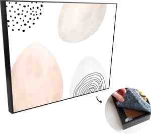 Foto: Akoestische panelen geluidsisolatie akoestisch wandpaneel wanddecoratie schilderij 120 x 90 cm paaseitjes paasdecoratie pastel geluidsdemper isolatie platen studio schuim