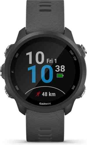 Foto: Garmin forerunner 245   hardloophorloge   heren sporthorloge   42mm   zwartgrijs