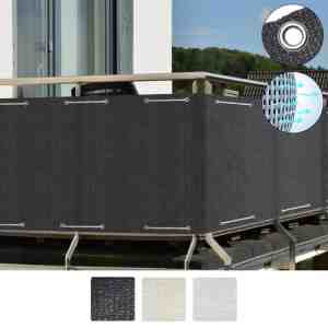 Foto: Sol royal balkonscherm antraciet 90 x 300 cm balkondoek luchtdoorlatend solvision hb 2
