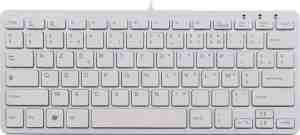 Foto: R go compact toetsenbord   platten toetsen   usb bedraad   azertyfr   wit