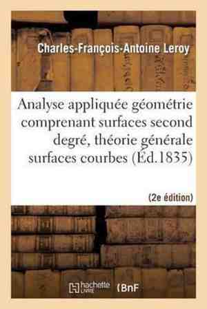 Foto: Analyse appliquee a la geometrie