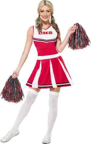 Foto: Cheerleader kostuum voor vrouwen   verkleedkleding   small