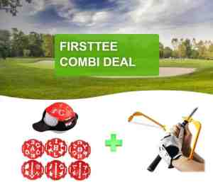Foto: Firsttee combi deal aanbieding balmarker 6 in 1 swing guide golfballen golf accessoires golftrainingsmateriaal cadeau sport training golfset marker golfswing