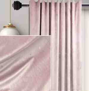 Foto: Kant en klaar 80 verduisterend gordijn van hoge kwaliteit fluweel stoffige roze kleur curtains met gloed 140 x 250 cm voor gordijnen rail heb ook optie buis