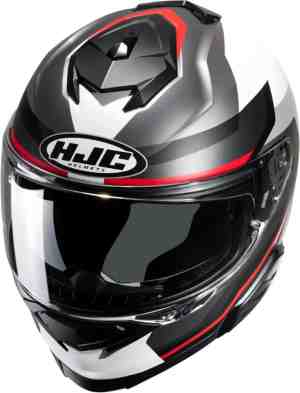 Foto: Hjc i71 nior grijs rood mc1sf integraalhelm maat s helm