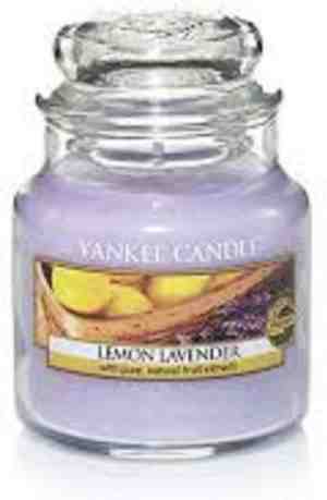 Foto: Yankee candle geurkaars small lemon lavender   9 cm 6 cm