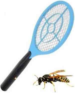 Foto: Blauwe elektrische wespenmeppervliegenmepper