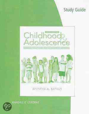 Foto: Study guide for rathus childhood and adolescence  voyages in development 4th