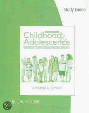 Foto: Study guide for rathus childhood and adolescence voyages in development 4th