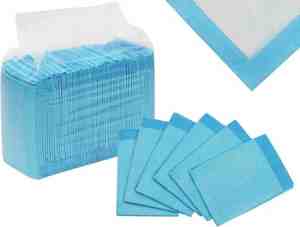 Foto: Absorberende bed onderleggers pads   celstof incontinentie matras absorptie doeken   waterproof   50 stuks