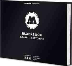 Foto: Molotow blackbook graffiti sketching schetsboek mixed media a 5 landschap tekenboek voor alle soorten markers