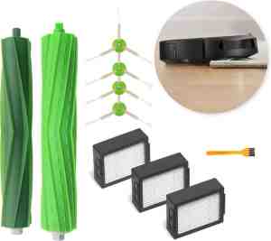 Foto: Stofzuiger onderdelen geschikt voor irobot roomba i 7 e 5 6 borstel kit hepa filter 9 delige set onderhoudsset zijborstel vervangingsset