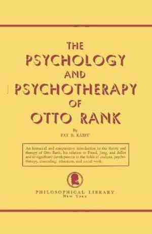 Foto: The psychology and psychotherapy of otto rank