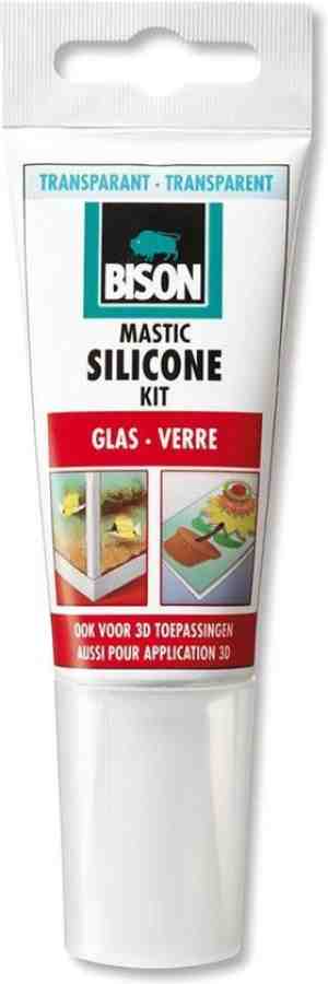 Foto: Bison siliconenkit glas tube   transparant   60 ml