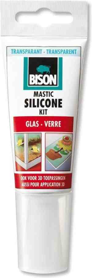 Foto: Bison siliconenkit glas tube transparant 60 ml