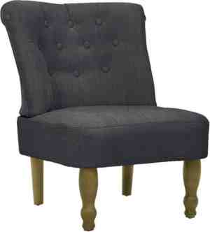Foto: Vidaxl franse stoel stof grijs