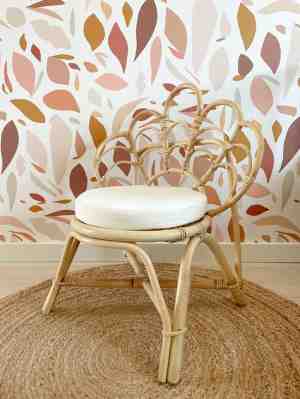 Foto: Casa krullenbol   rotan stoel lotus inclusief zitkussen   kinderstoel   kinderzetel   kinder fauteuil   handgemaakt   bali
