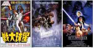 Foto: Star wars posters   set van 3 verschillende star wars posters   aanbieding  61 x 91 5 cm