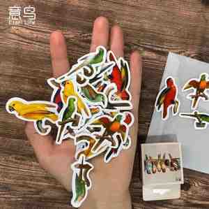 Foto: Bullet journal stickers planner agenda stickers 46 stuks papegaai vogels dieren scrapbook stickers bujo stickers stickers volwassenen en kinderen