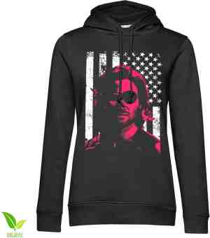 Foto: Escape from new york hoodie trui m plissken stars and stripes zwart