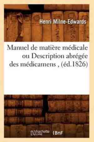 Foto: Sciences manuel de mati re m dicale ou description abr g e des m dicamens d 1826 