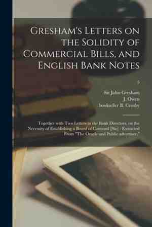 Foto: Greshams letters on the solidity of commercial bills and english bank notes